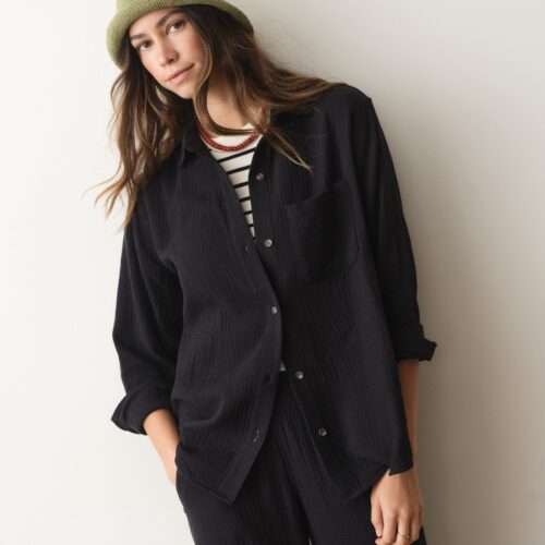 Jane Relaxed Double Cloth Shirt